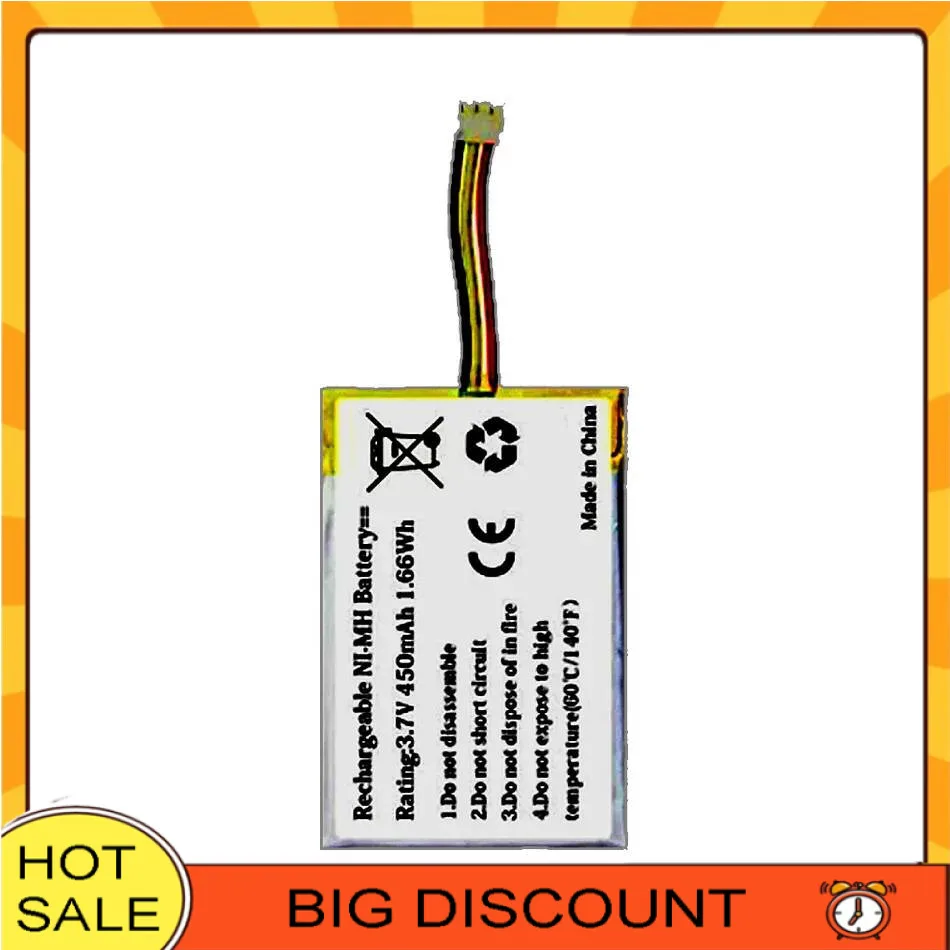 

Battery Long Lasting AE482539P For Phonak Compilot II Accumulator 3-Wire 450Mah