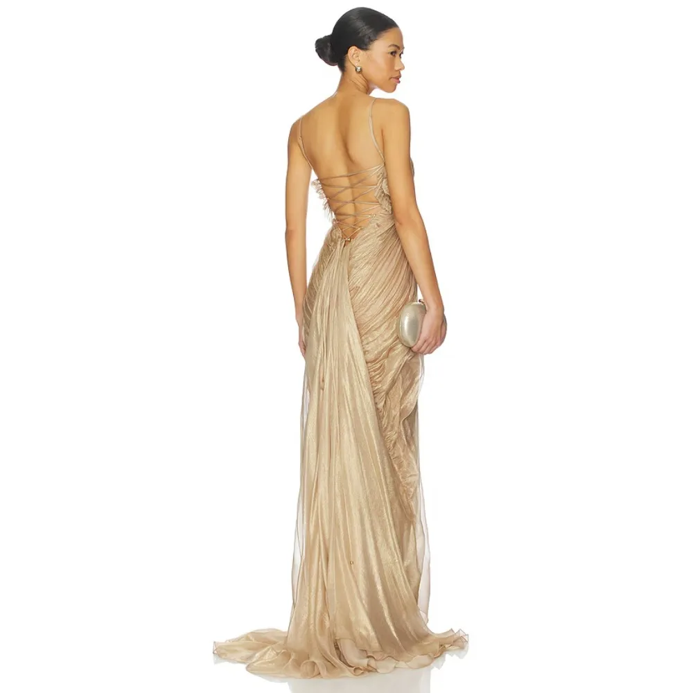 Customized Lace Up Back Evening Dresses Strapless Pleated Ruched Party Dress Long Elegant Modern Formal Prom Gown for Women 2026