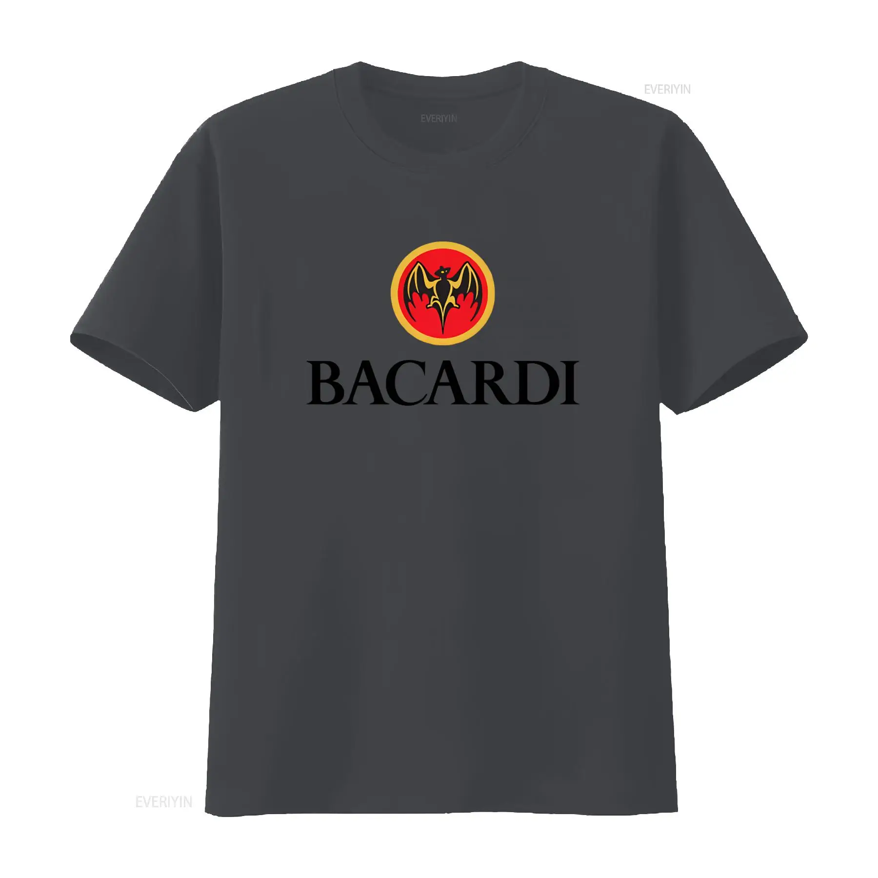 Bacardi Rum Logo Wit T-shirt Snelle verzending Hoge kwaliteit Stijlvol ontwerp vintage gewassen comfortabel unisex zacht homme mode