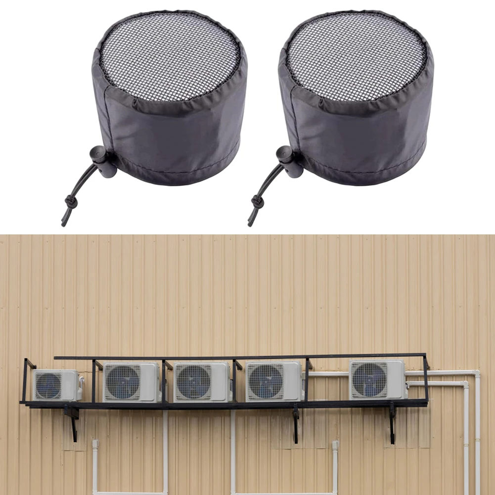 2 PCS Ventilation Cover Filter for Plant Growing Tents Dustproof Net Waterproof Oxford Cloth with Adjustable Drawstring