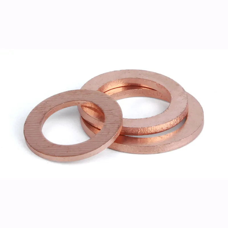 

10PCS M12 M13 M14 M15 M16 M17 M18 M19 M20 Brass Copper Sealing Boat Crush Washer Flat Gasket Ring Sump Plug Oil Seal Fitting