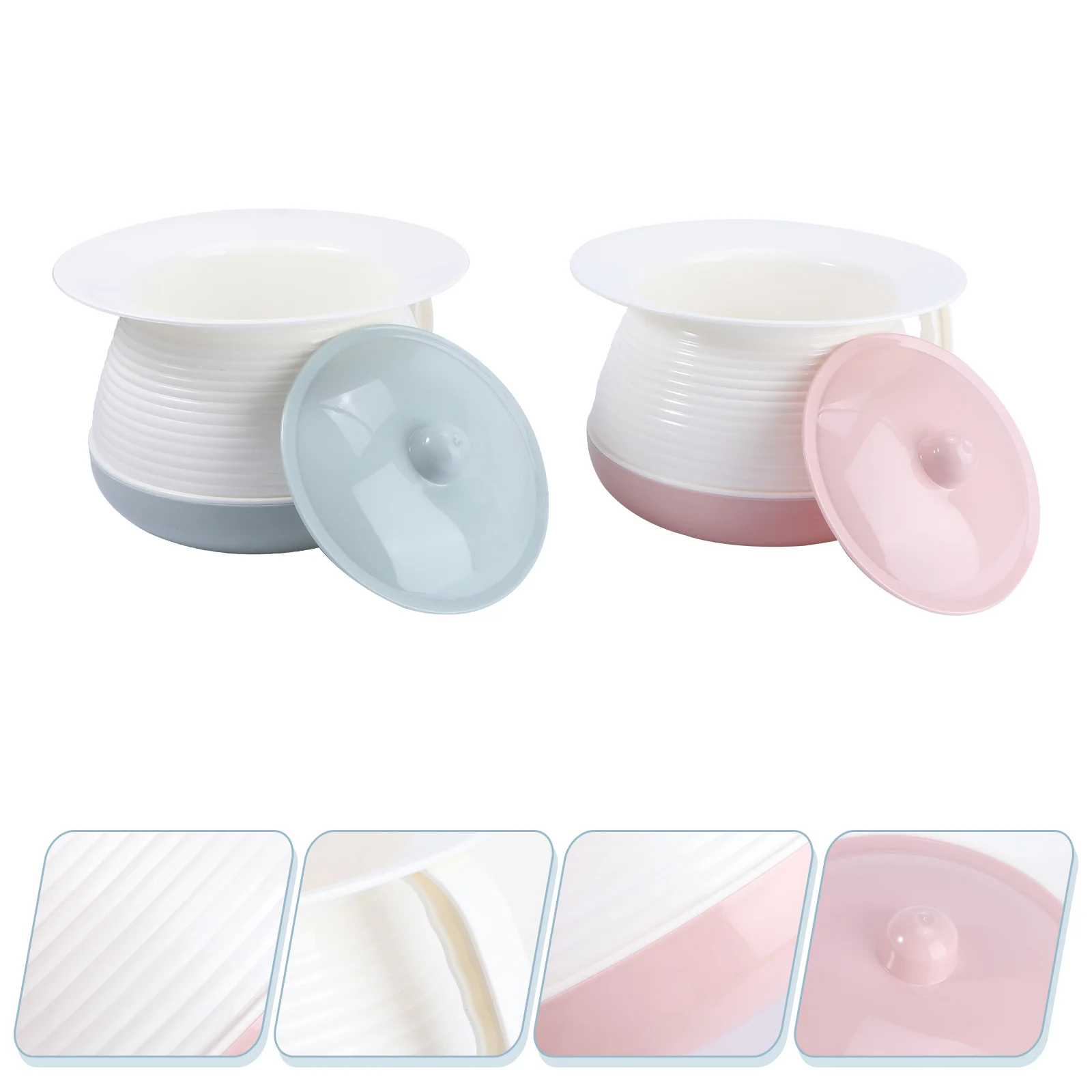 2 PCS Enamel Urinal Travel Portable Potty Emergency Pee Bottle Plastic Kids Toilet Baby Piss