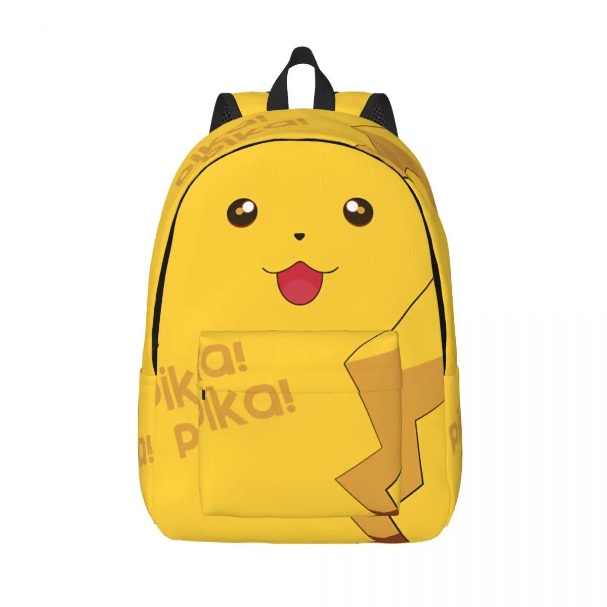 Pikachu stiker senyum bahagia wanita, tas mendaki saku banyak kompartemen untuk hadiah kembali ke sekolah