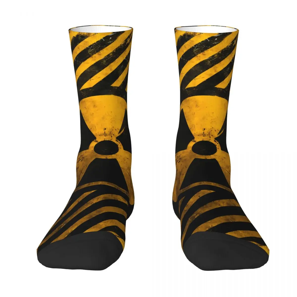 Warning Sock Printed Man Polyester