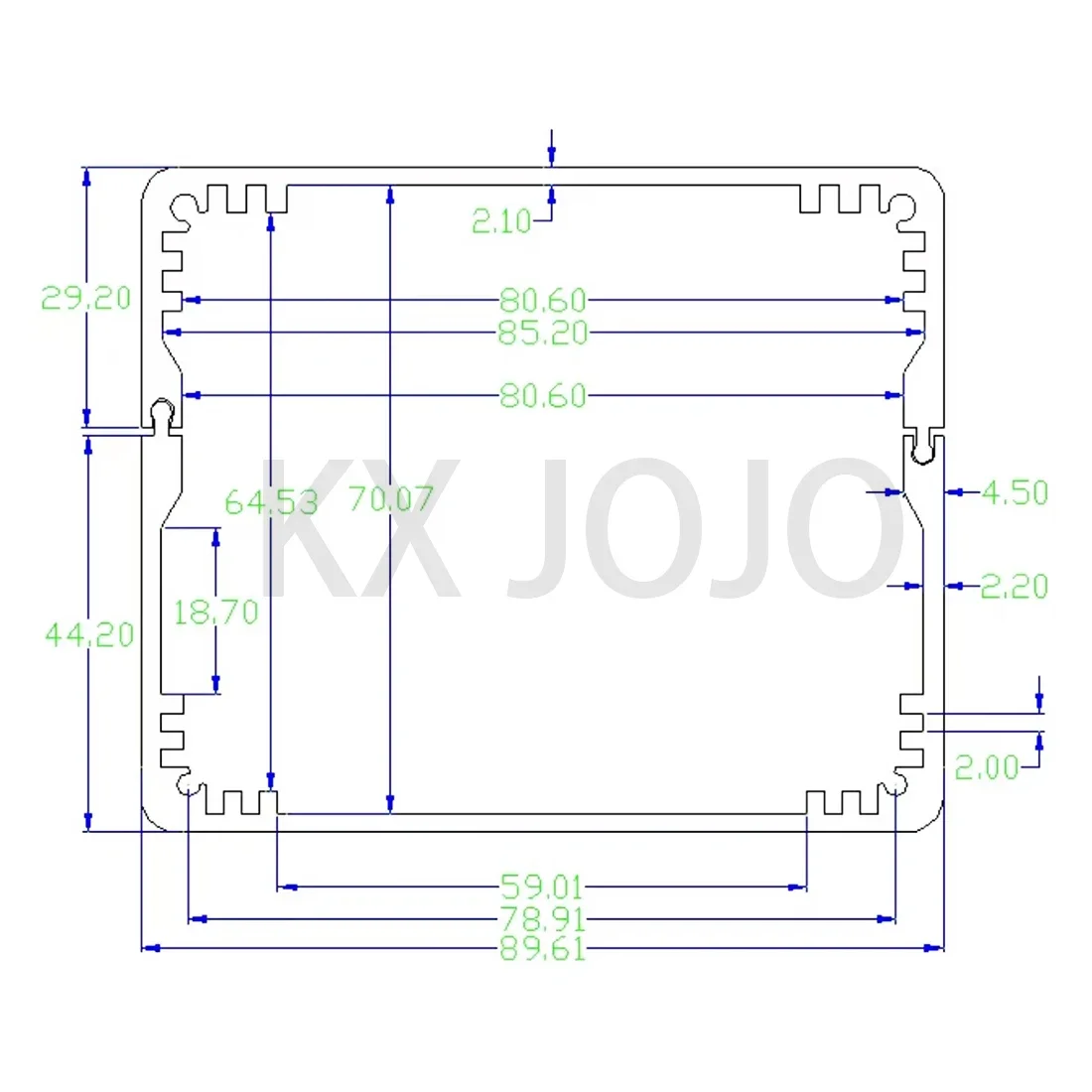 Special Link Aluminum Box According to customer 42*42*150mm 20pcs Black+90*74*150mm 20pcs Black