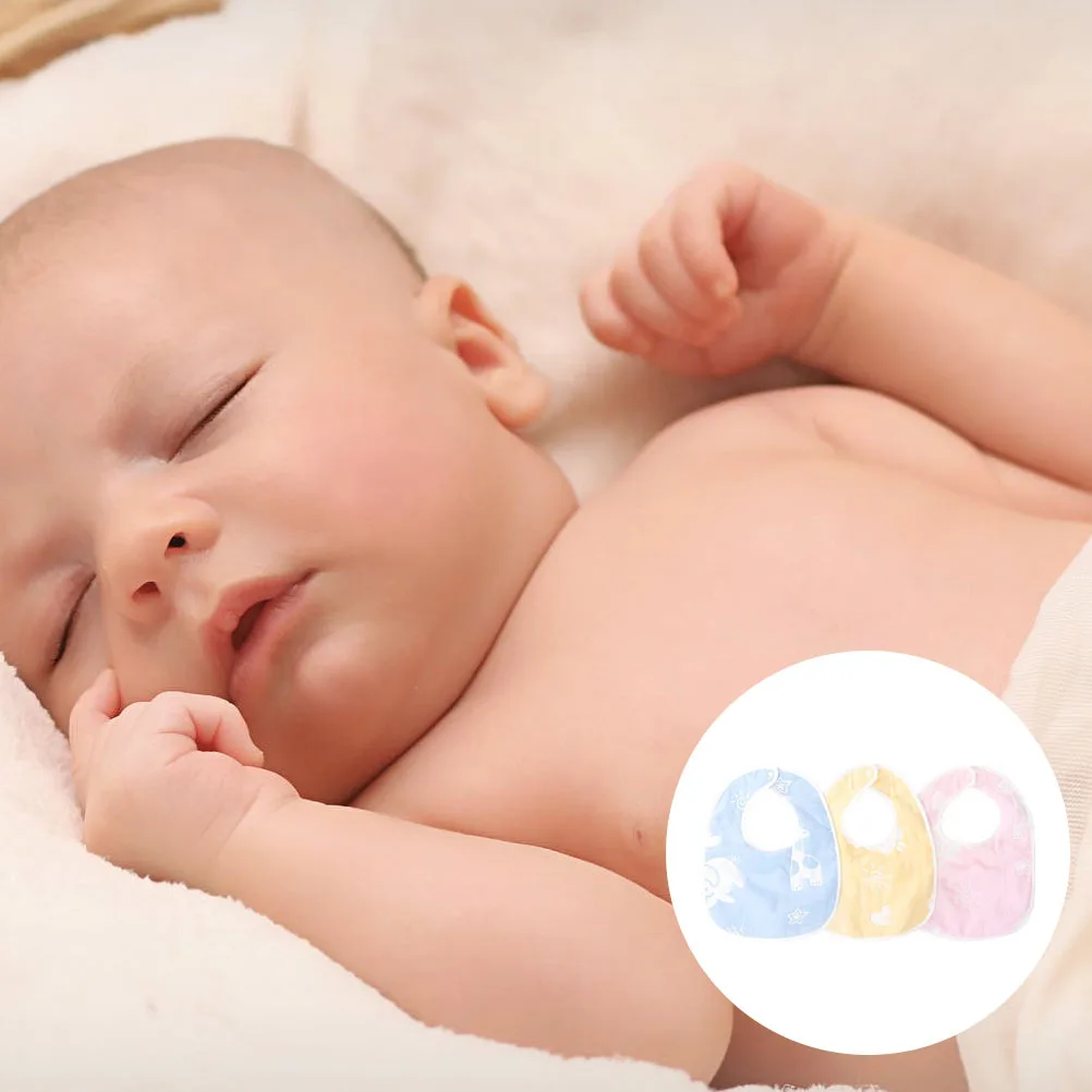 

3Pcs Baby Bandana Drool Bibs Organic Cotton Unisex Absorbent Teething Bibs Stylish Designs for Boys Girls Cotton Baby Bib