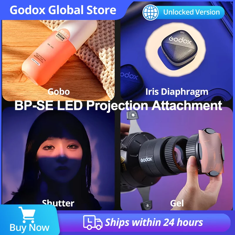 

GODOX BP-SE LED Projection Attachment Photography Light Condenser Bowens Mount Art Special Effects Shaped Beam pk BLP/ BFP