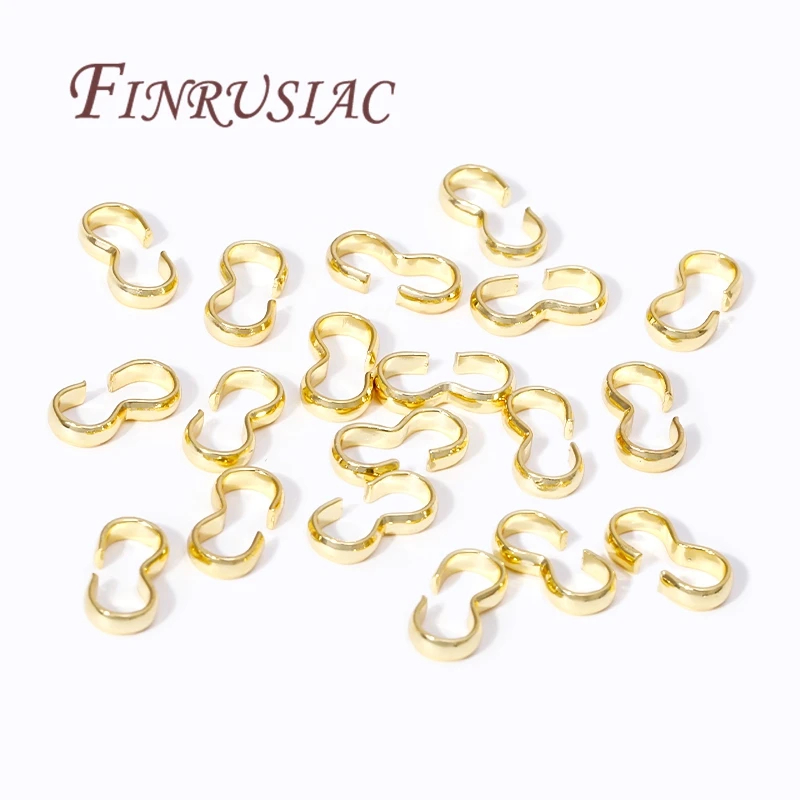 50-100Pcs/Lot Clasps Clasp For Beaded Necklaces 18K Gold Plated Connector Clasp For Bracelets Accessories,DIY Jewelry Making