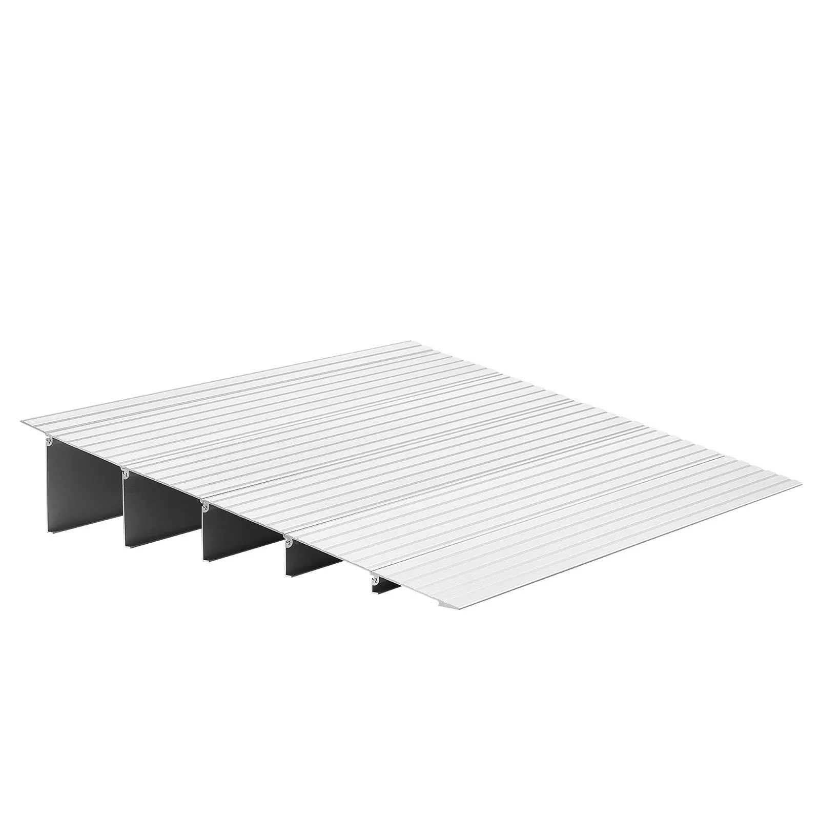 

Door Threshold Ramp, 5 Inch Rise, Aluminum Alloy Threshold Ramp Rated 800 Lbs Load Capacity, Handicap Ramps For Home Steps For