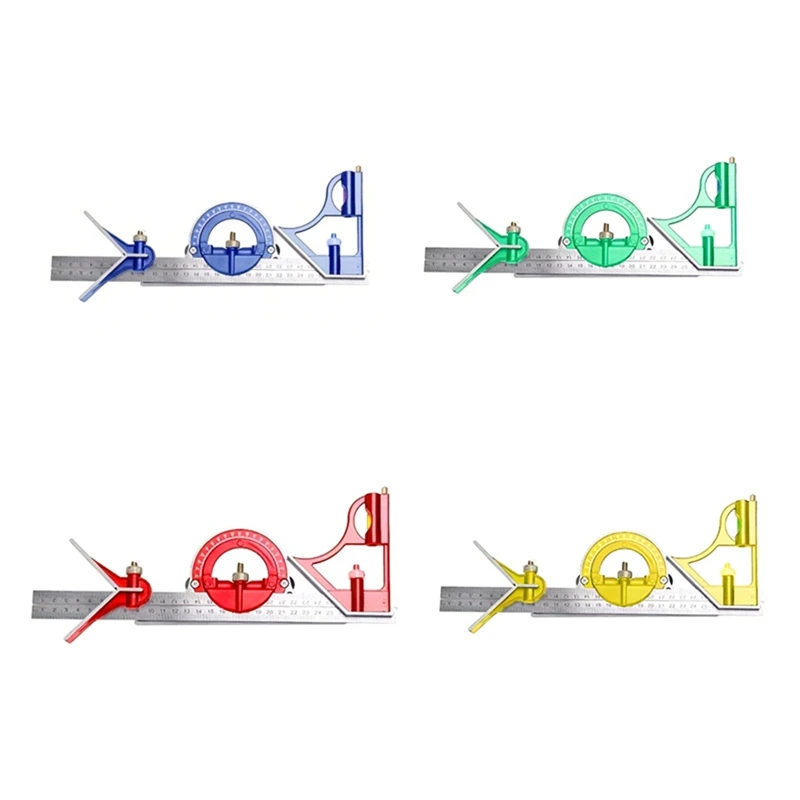 WCS-3 In 1 300Mm Square Right Angle Ruler Measuring Ruler Multi Combination Protractor Tools Woodworking Tools