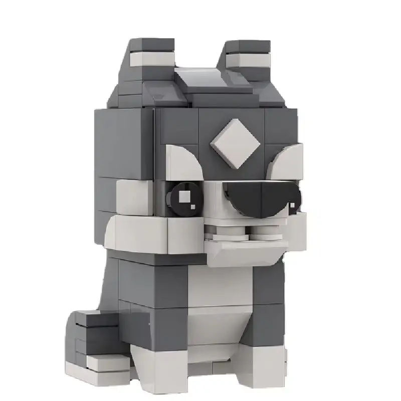 MOC game characters around the building block character collection square doll series mosaic building block toy gift