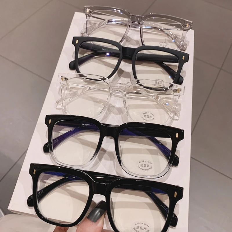 Large Transparent Finished Myopia Glasses for Women Ladies Fashion Near Sight Prescription Glasses Luxury Minus Diopter Eyewear