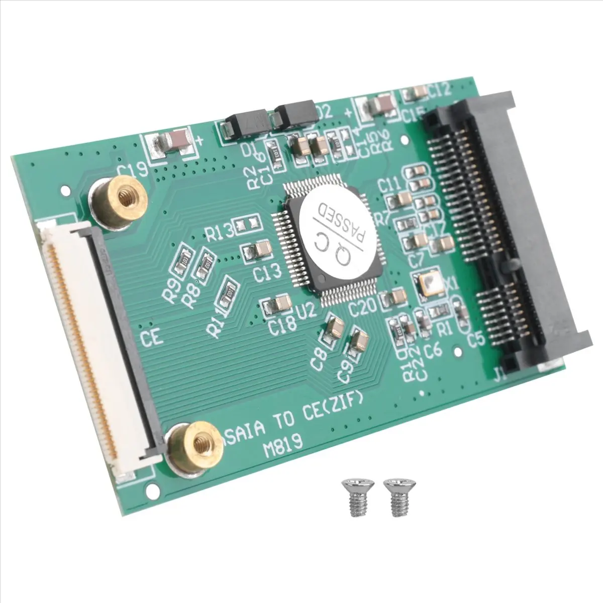 ABIU Mini SATA MSATA PCI-E SSD to 40Pin 1.8 Inch ZIF/CE Converter Card for IPOD IPAD for Toshiba for Hitachi ZIF Hard Disk