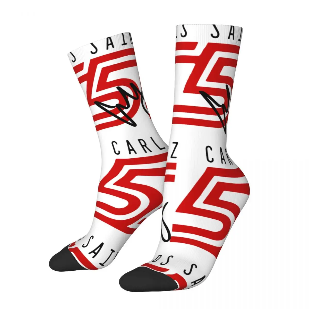 Carlos Sainz 55 Socks All Season Long Socks Accessories for Man's Woman's Gifts