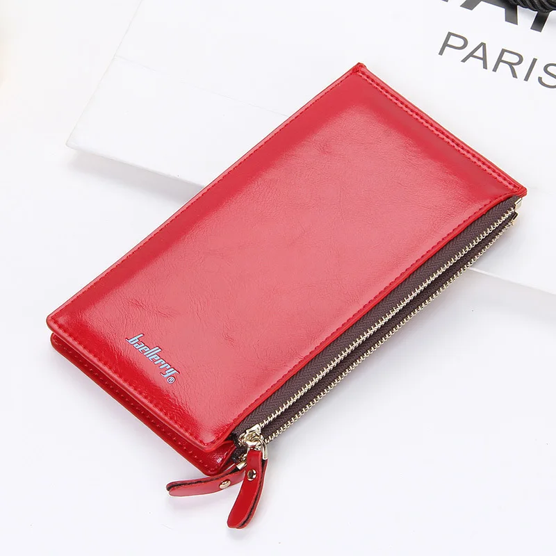 

Fashion New Women Wallets High Quality Solid Color PU Leather Ultrathin Multifunction ID Credit Card Holder Wallet