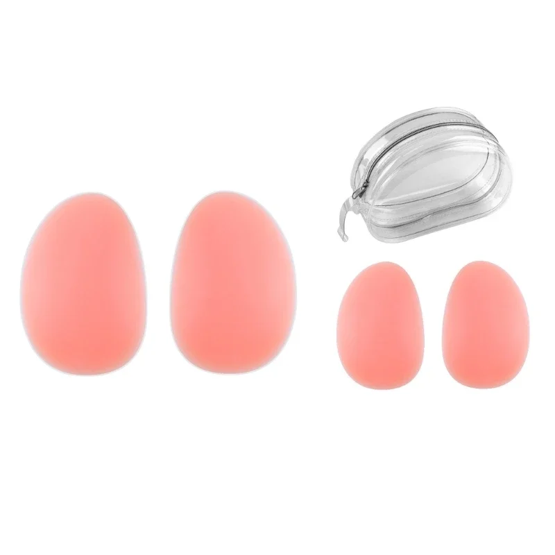 

D0LC 1 Pair Silicone Butt Lift Pads,Women Fake Buttocks Enhancers Inserts Removable Butt Paddings for Padded