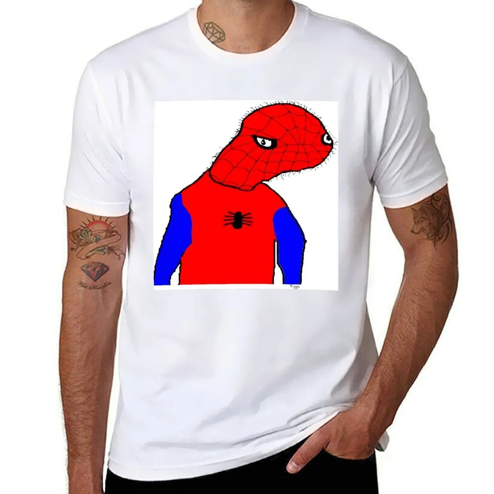 

Spooderman T-Shirt Casual Loose Short Sleeve Tee for Men