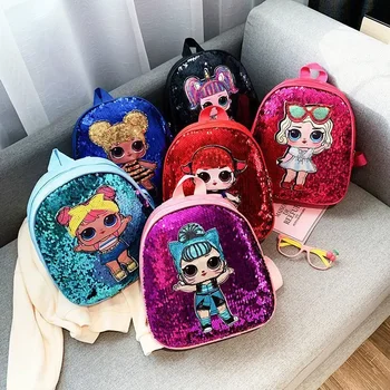 Schattige kinderen Sequin Rugzak Tassen 3-6 Jaar Mooie Kleuterschool Kids Schooltas Mode Cartoon Baby Meisjes Handtassen knapzak