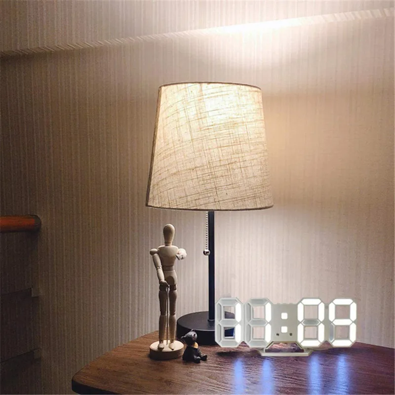 3D LED Digital Alarm Clock, Table Alarm Clock Manually & Auto Adjust Brightness, Easy to Read at Night, Perfect for Home Decor