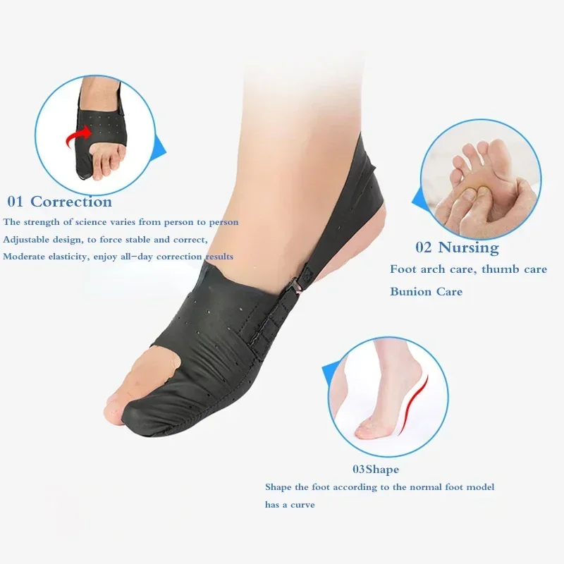 Hallux Valgus Splint Toe Separator Pedicure Corrector Feet Bone Thumb Straightener Pedicure Orthosis Pain Care Arch Shaping Tool