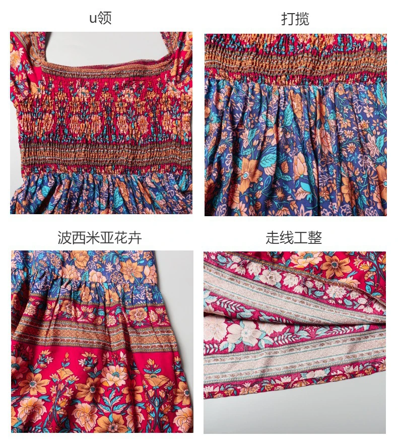 Elegante feminino verão boêmio polka dot vestido longo envoltório decote em v manga curta cor sólida vestido de verão em camadas flowy maxi vestidos