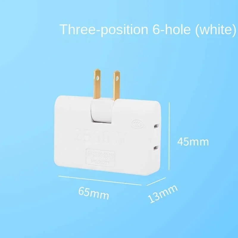 US 3 In 1 Extension Plug Electrical Adapter 180 Degree Rotation Adjustable Mini Shape Mobile Phone Adapters