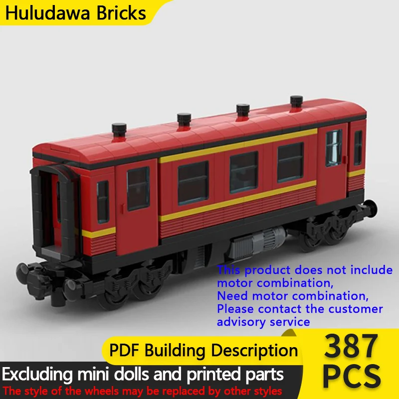 

Модель городской автомобиль MOC, строительные кирпичи, красный пассажирский автомобиль, модульная технология 1-го класса, детские праздничные подарки, сборка игрушек, костюм