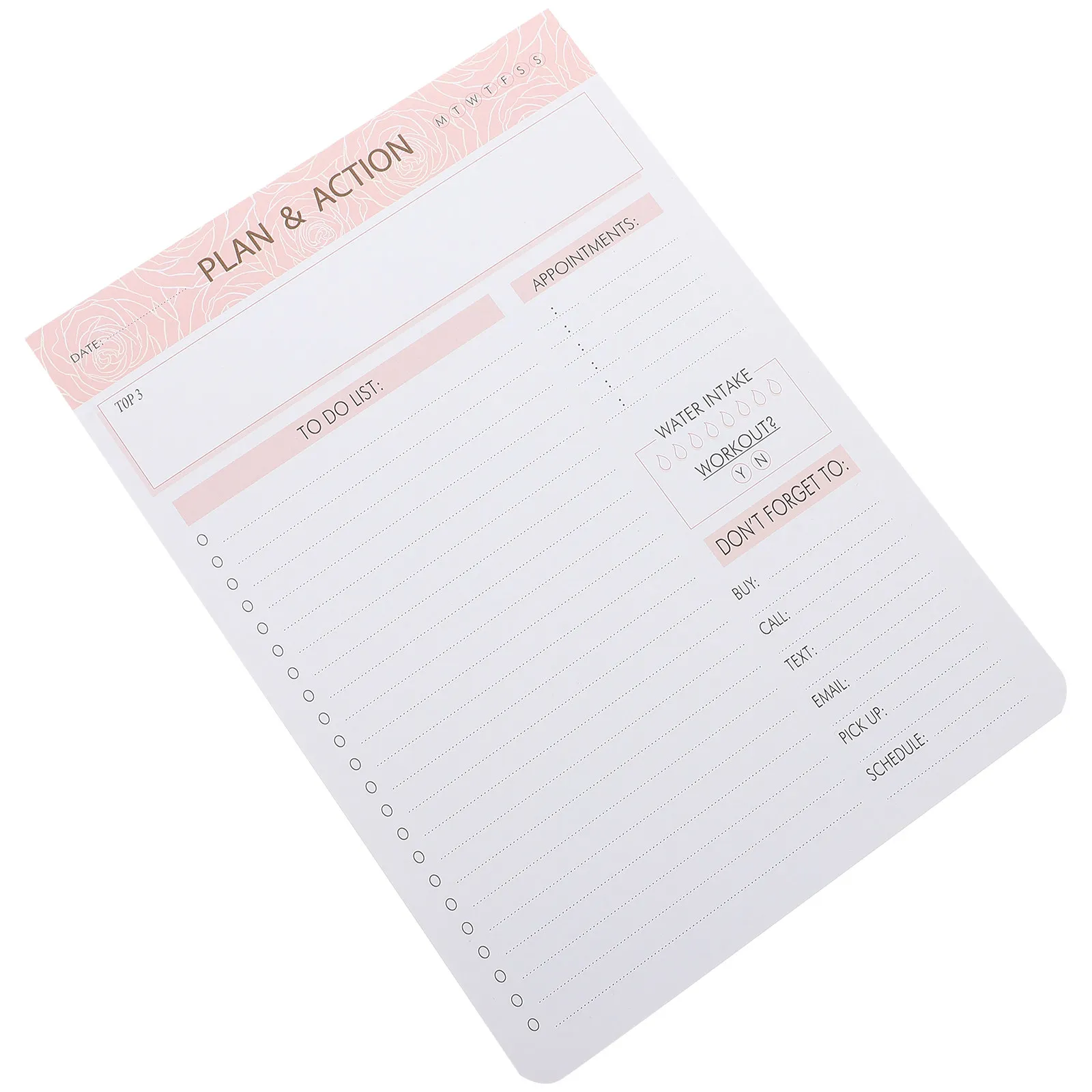 

Convenient Multi-Function Meal Planner Notepad Paper Memo Pad Daily Planner to Do List Notebook Portable Writing Pad