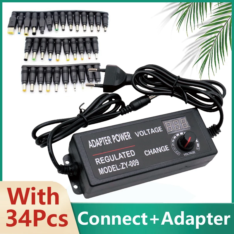 Power Supply Adapter AC DC 12V  3V 9V 12V 24V 36V 2A 3A 5A 10A Transformers 220V To 12V Adjustable Led Power Supply 12 24 V Volt