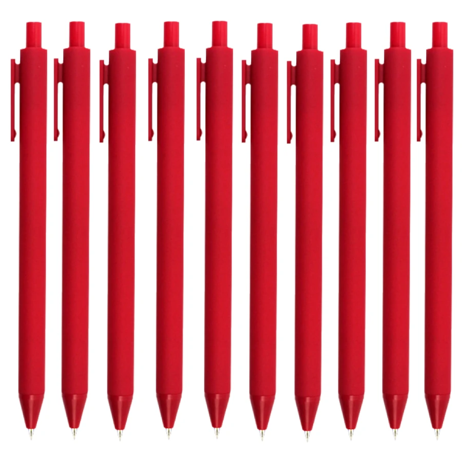 10 قطعة أقلام جل نقية بيضاء مع حبر أسود 0.5 مللي متر أقلام جمالية ذات نقطة دقيقة للوازم المكتبية والقرطاسية اليومية