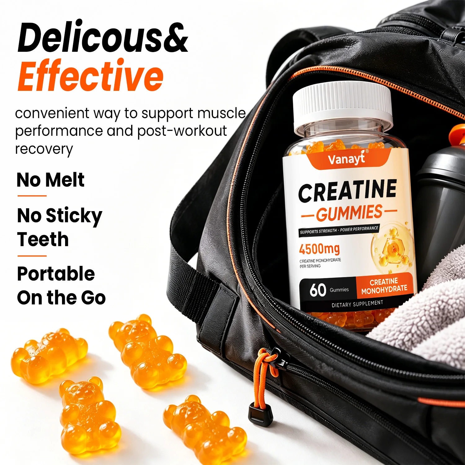 حلوى الكرياتين مونوهيدرات 4500 - مراجعة Creatine Monohydrate Powder وسعره