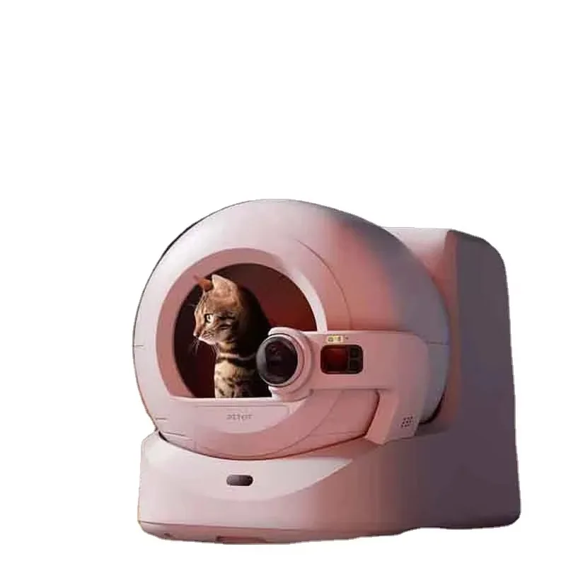 

Ultra Self-cleaning Cat Litter Box New Plastic OEM Round Cat Litter Box Automatic Cleaning Smart Cat Litter Removal