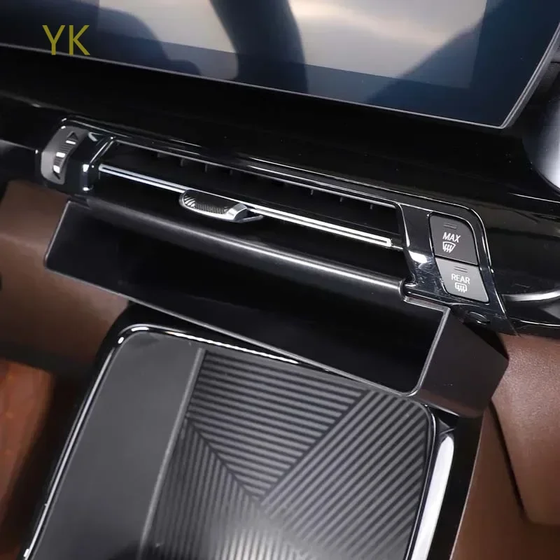 

Для BMW X1 U11 23-25 ABS черный автомобильный центральный воздуховыпускной отверстие нижний ящик для хранения мобильного телефона ящик для хранения интерьера автомобильных аксессуаров
