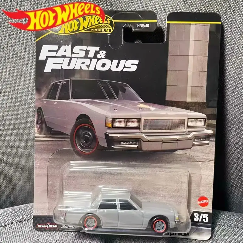 

Hot Wheels Premium 1987, Chevy Caprice Fast & Furious, 1/64, литая под давлением модель автомобиля, коллекционная игрушка из сплава, подарки на Хэллоуин для мальчиков