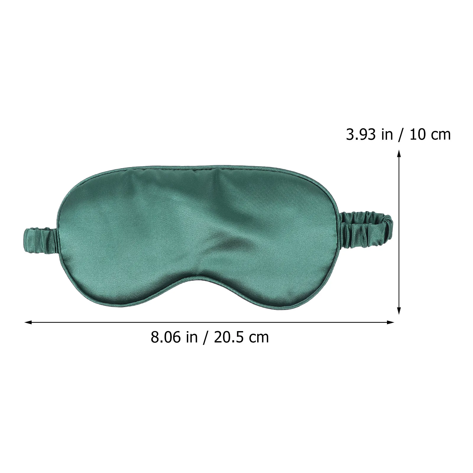 3pcs Cooling Imitation Silk Eye Mask Soft Travel Green Women Sleeping Cover Hair Ring Storage Bag Sleep Aid Relaxation Insomnia