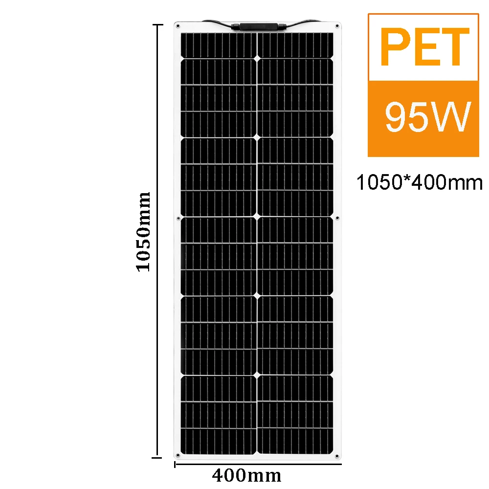 zonnepaneel 12v ETFE PET 200w 150w 120w 100w 95w flexibel 12v acculader fotovoltaïsch paneel camper RV boot huis dak balkon EU magazijn DHL verzending
