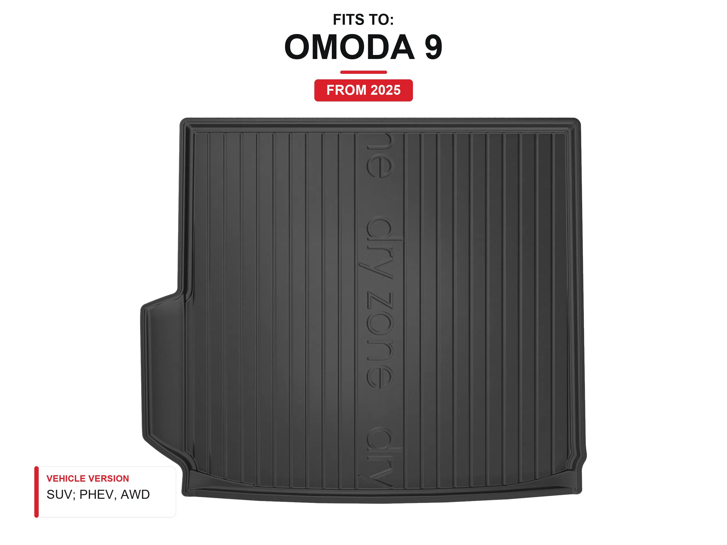 Image of TPE Dryzone Kofferraummatte für: Omoda 9 2025- SUV