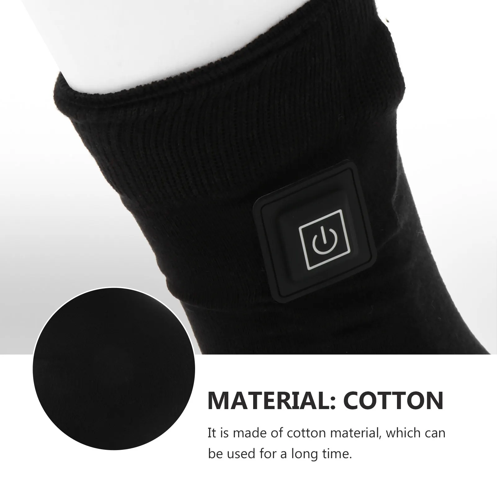 

1Pair Warm Heated Cotton Socks Electric Thermal Stocking for Winter Intelligent Design Comfortable for Daily Or Outdoor Use