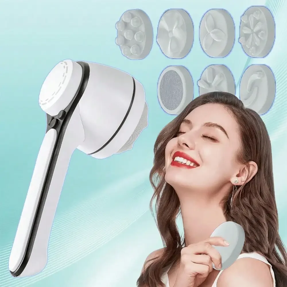 

Handheld Portable Handheld Body Massager Machine, With Replace Massage Heads, Speed Adjustable, Beauty Sculpture Massager