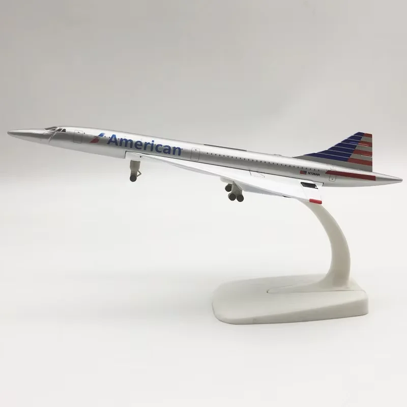 

20cm supersonic Concorde alloy airplane model with landing gear U.S. France Singapore UK airliner die-cast airplanes model