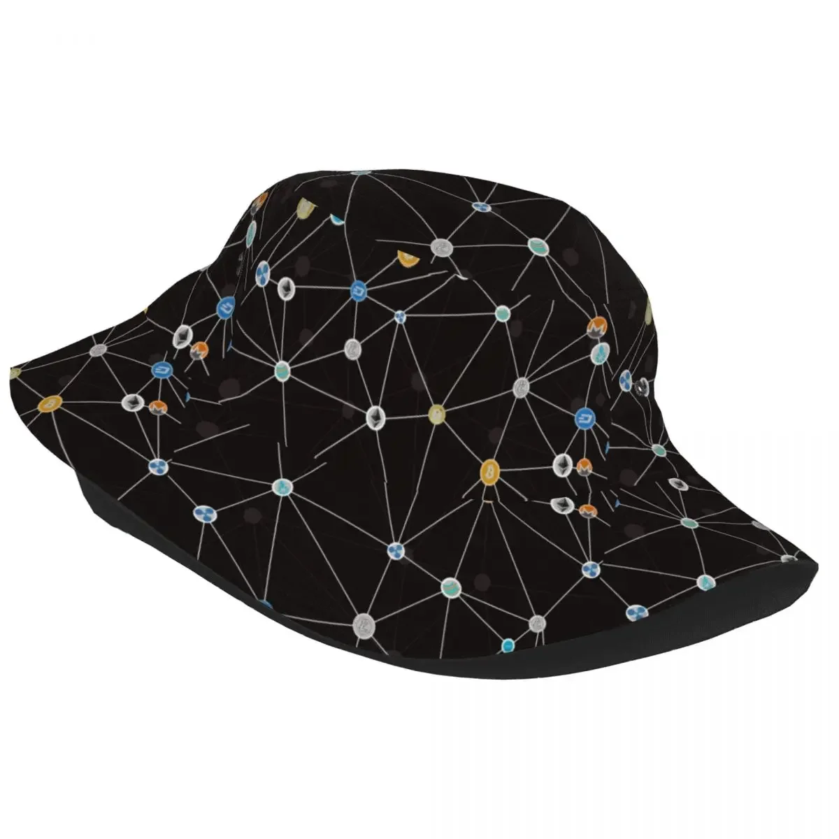 Bitcoin Cryptocurrency Blockchain Altcoin Bucket Hat Men Women Unisex Trendy Ethereum Digital Currency Summer Fisherman Cap