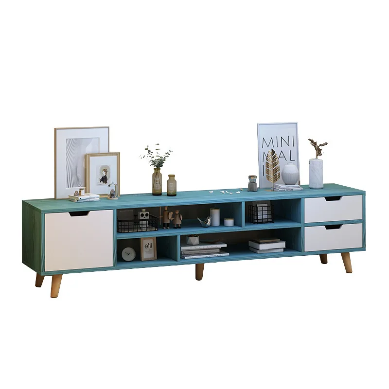 

Low cabinet Modern simple small apartment Living room Household bedroom Floor cabinet Solid wood legs Simple TV cabinet