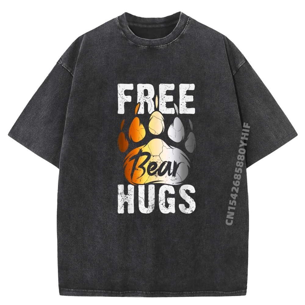 

Bear Paw Bear Community Bear Graphic T Shirts For Men Comfortable Washed Tops Tees Short Sleeve Design Tops Latest T Shirt