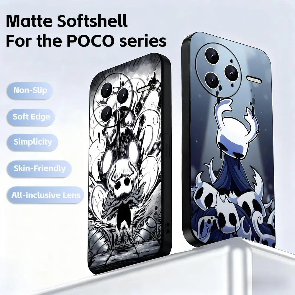 Чехол для телефона Hollow Knight Silksong для Xiaomi POCO M7 M6 M5 X7 X6 X5 F7 F6 F5 Мягкий черный чехол для телефона Pro 5G Чехол для телефона Hollow Knight Silksong для Xiaomi POCO M7 M6 M5 X7 X6 X5 F7 F6 F5 Мягкий черный чехол для телефона Pro 5G