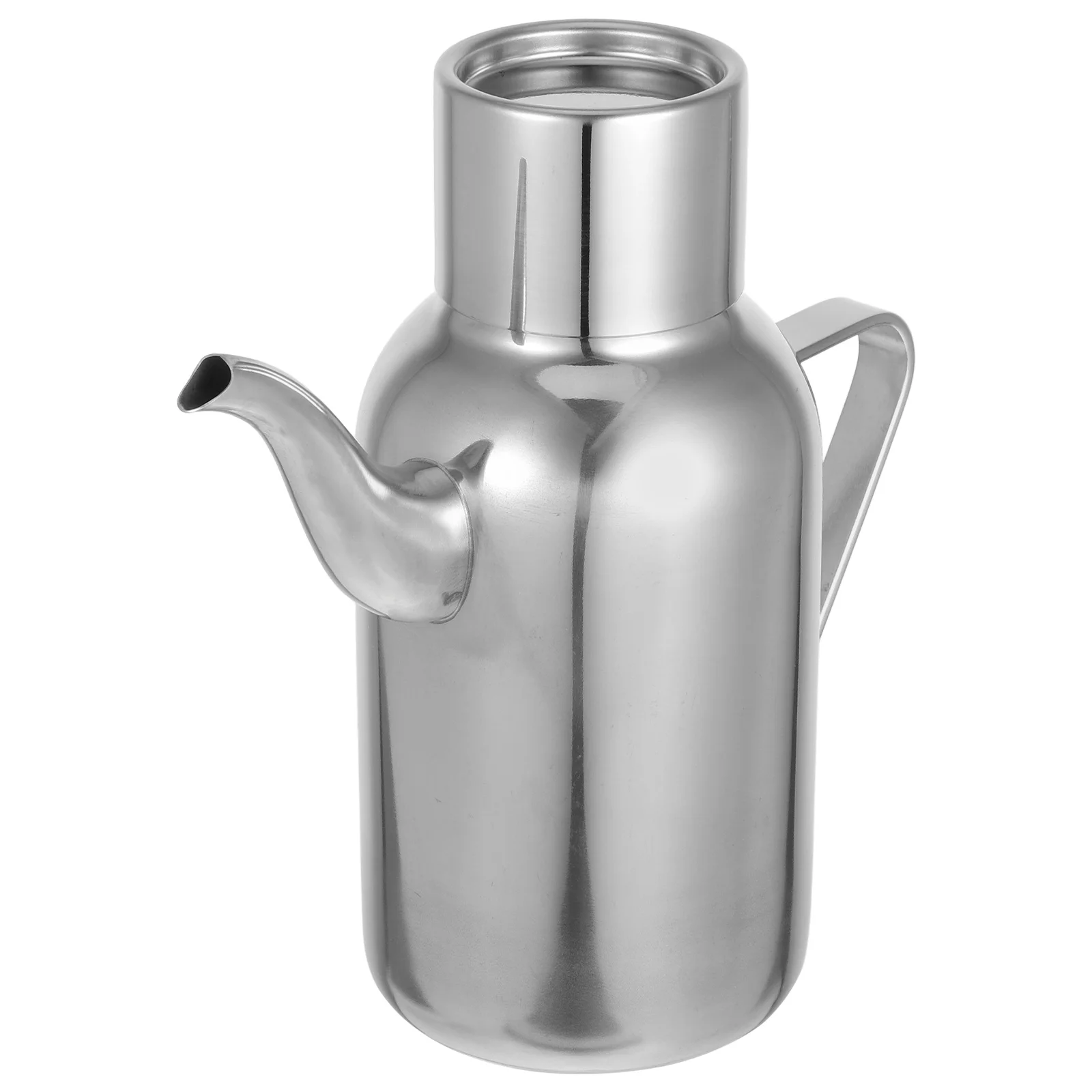 

Stainless Steel Oil Pot Sauce Bottle Olive Storage Cooking Kitchen Dispenser for