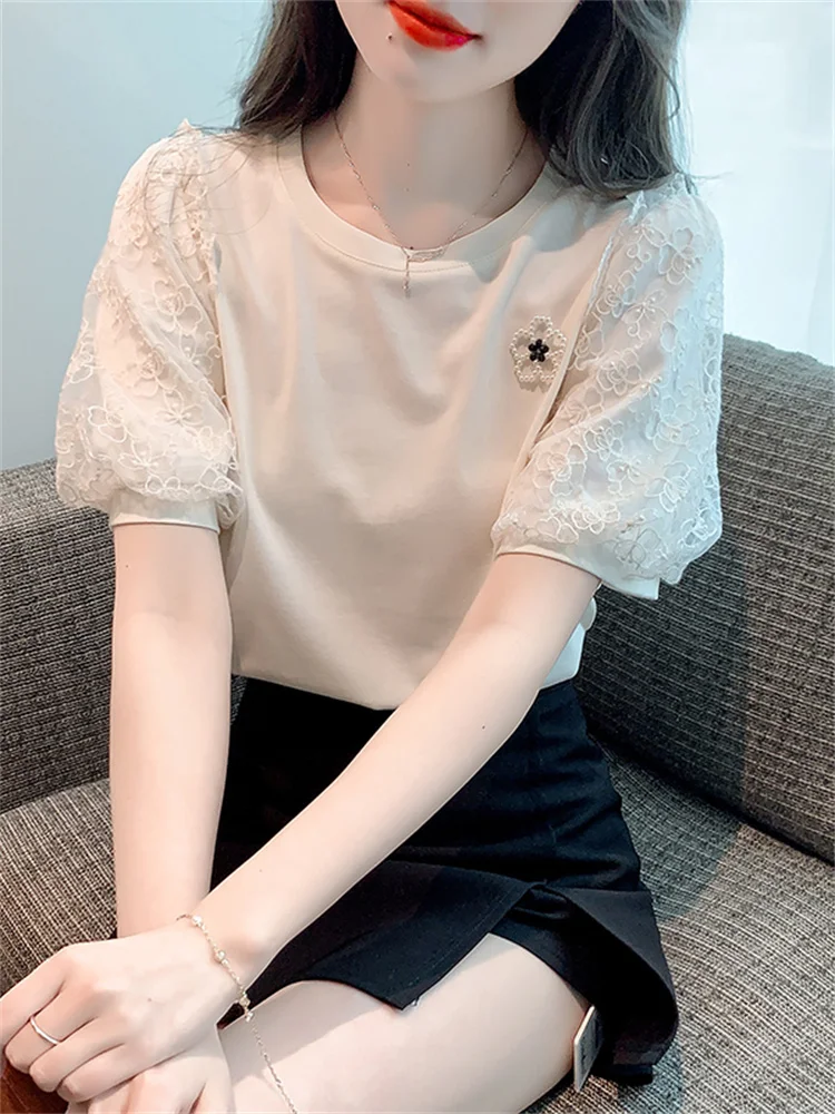 

Модная универсальная женская футболка с коротким рукавом и круглым вырезом, летняя одежда 2026, простой облегающий женский топ для повседневной носки