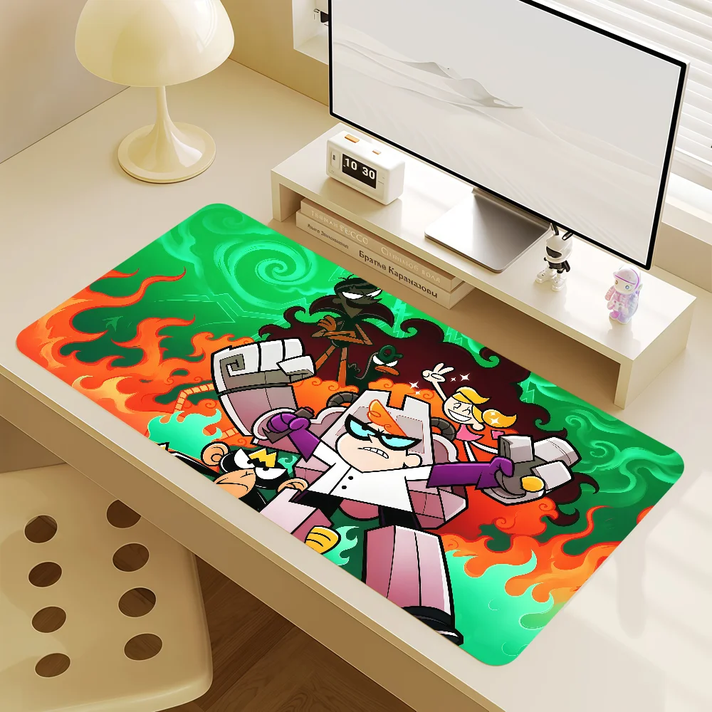 Mouse Pad Non-slip Lockedge Cartoon Office Student Gaming D-Dexters Thickened Lab Science Fantasy Large Writing Cushion MousePad