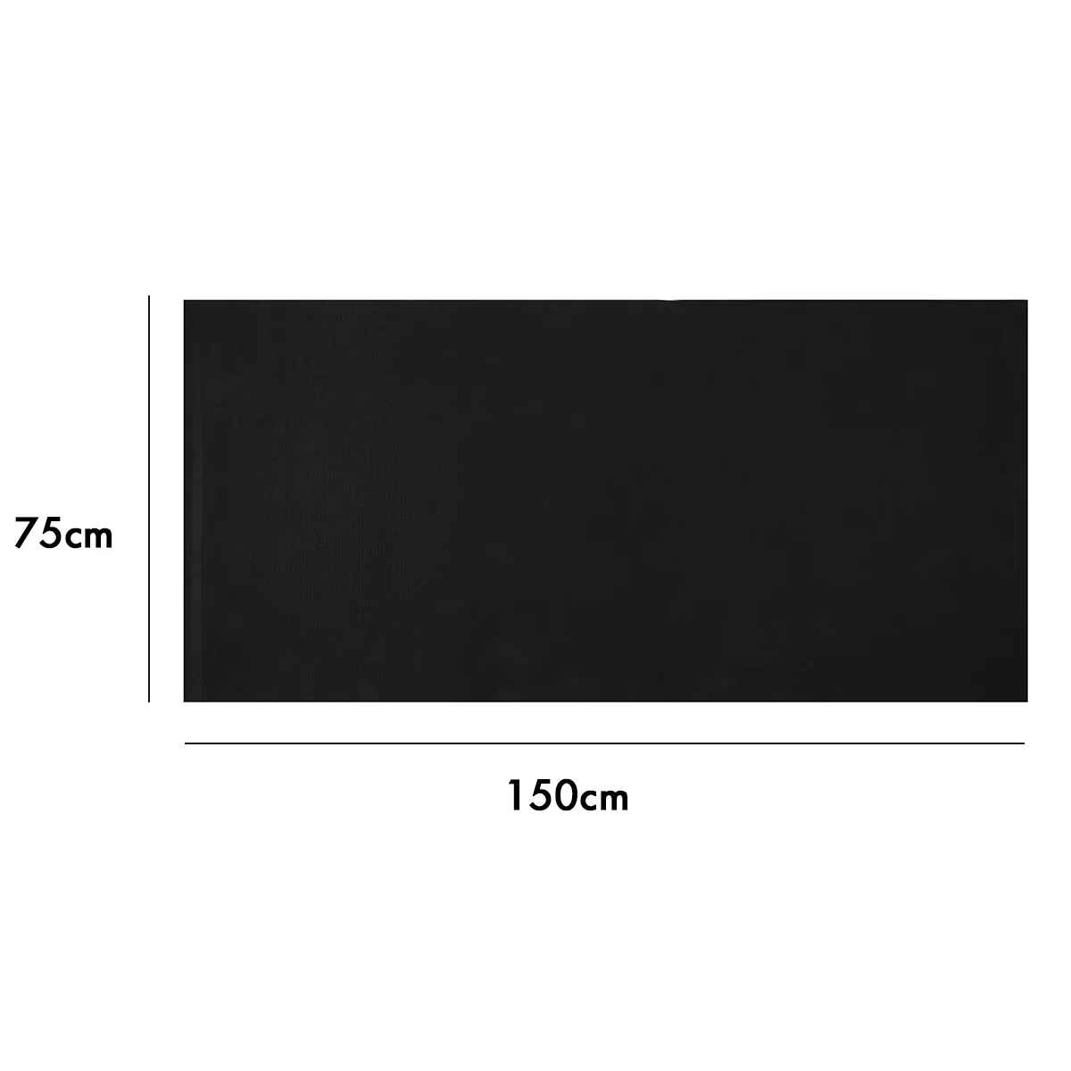 150x75x0.4CM Exercise Mat Gym Fitness Equipment for Treadmill Bike Protect Floor Mat Running Machine Shock Absorbing Pad Black