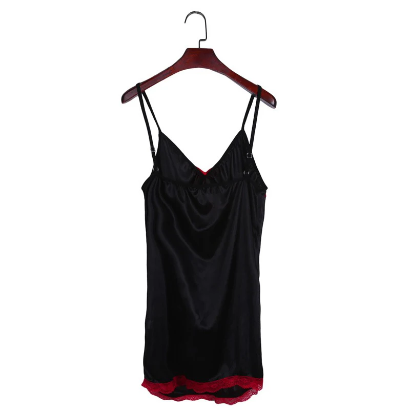 1 قطعة ثوب النوم مثير للنساء مثير ملابس النوم حجم كبير الدانتيل الإناث الملابس الداخلية الحمالات فستان النوم