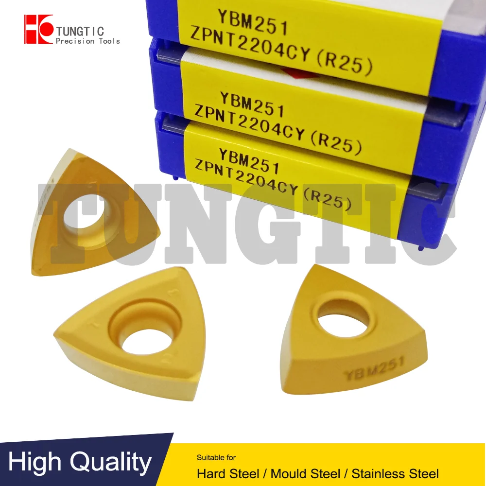 

ZPNT2204CY(R25) YBM251 ZPNT 2204 Индексируемый токарный резец Вставки токарного станка Обработка металла для ЧПУ